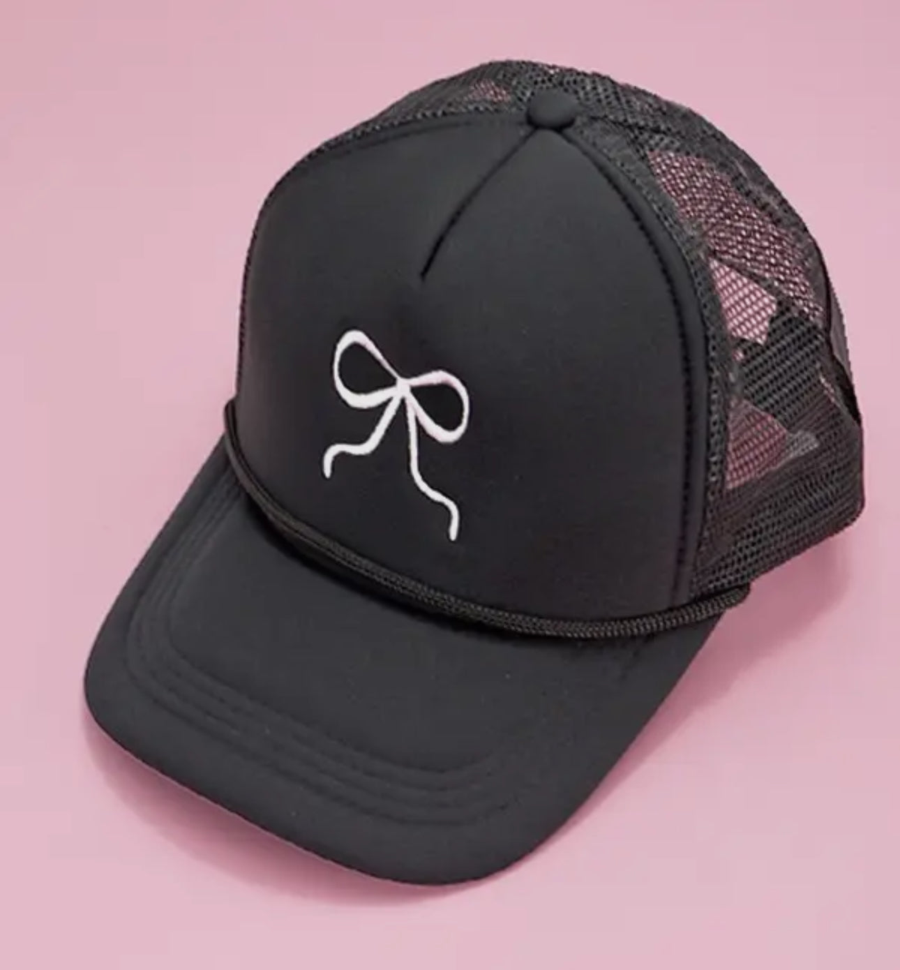 Bow Embroidery Tucker Hat