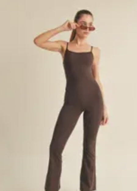 Athletic Flare Jumpsuit