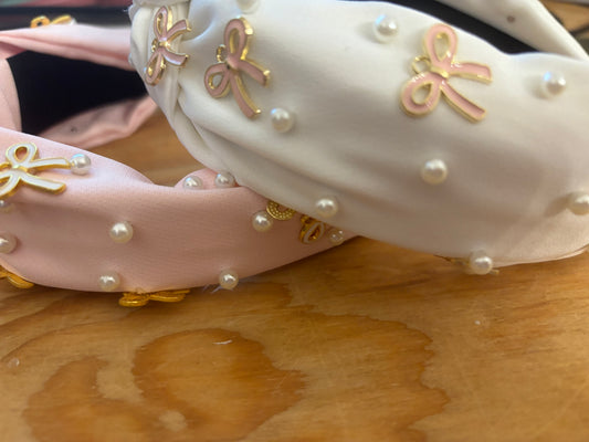 Pearl Bow Headband