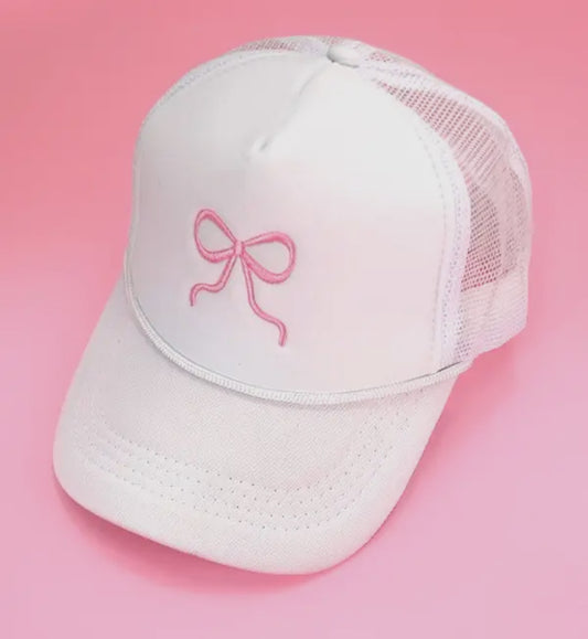 Bow Embroidery Tucker Hat