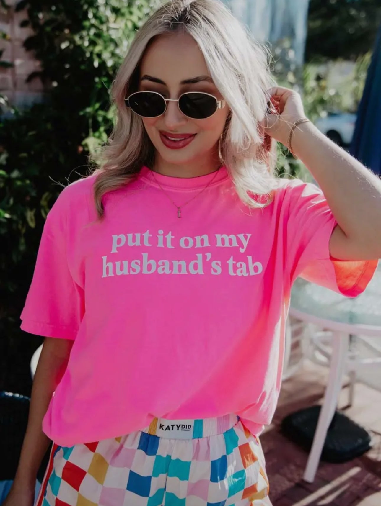 Put It On My Husband's Tab Graphic Tee