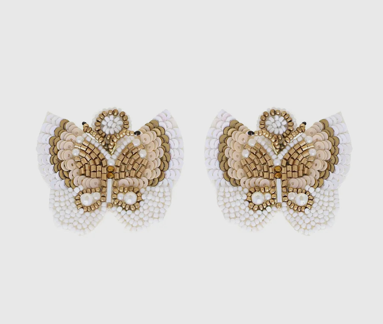 Beaded Butterfly Earrings