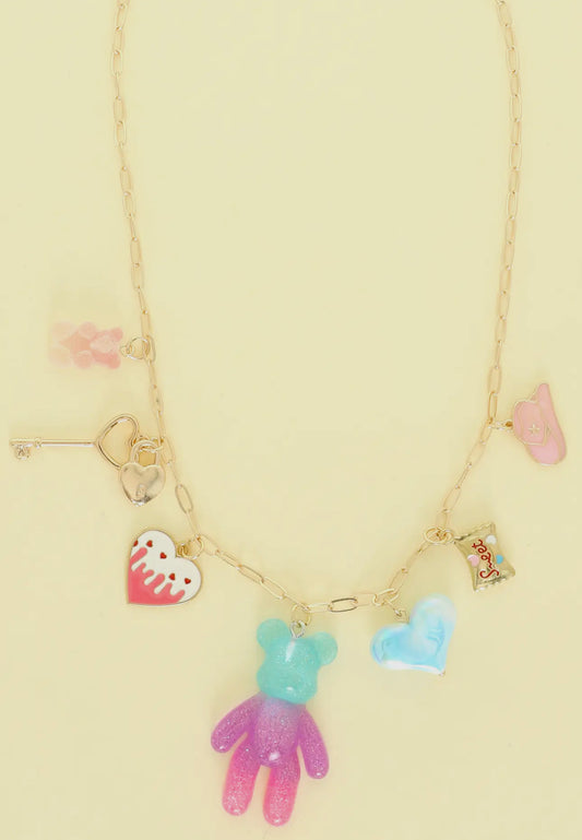 Gummy Bear Charm Necklace