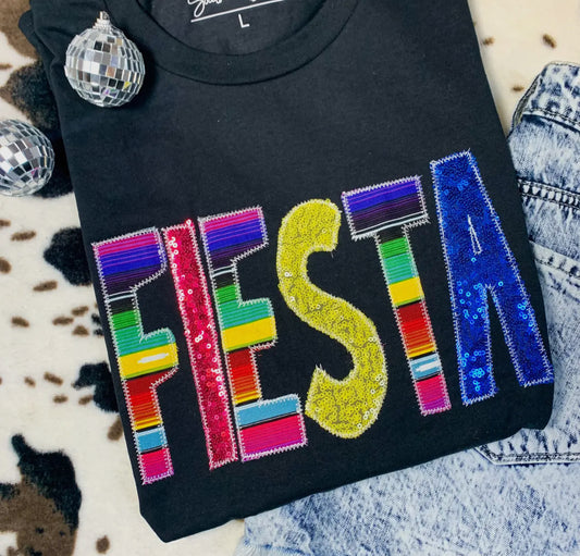 Fiesta Sequins Graphic Top